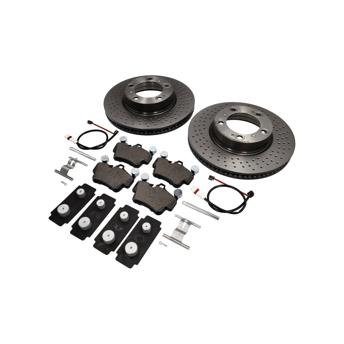 FRONT Brake Pads and Discs Package Porsche 997 C4 Sebro
