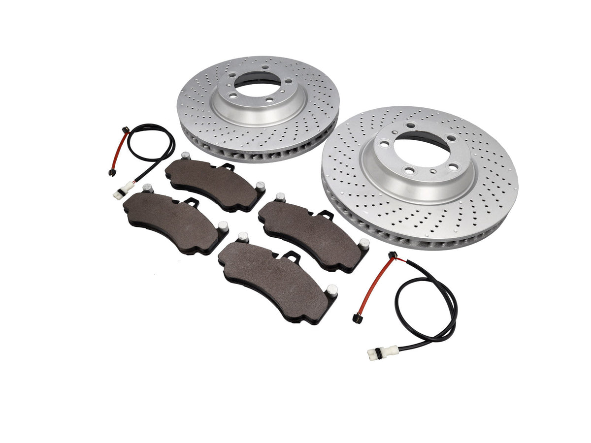 Front brake disc (380 mm) and brake pads. Porsche 997 GT3 from 2010 - OEM / Original Equipment Quality