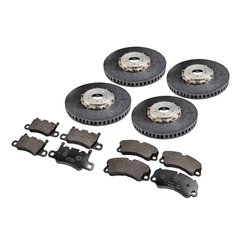 Carbon ceramic replacement brake disc and pad set. Porsche 991 GT3 / GT3RS