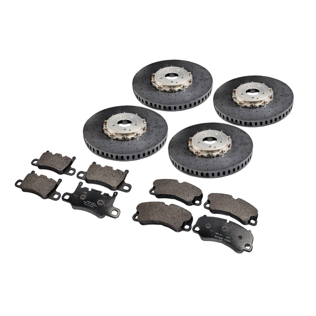 Carbon ceramic replacement brake disc and pad set. Porsche 991 GT3 / GT3RS