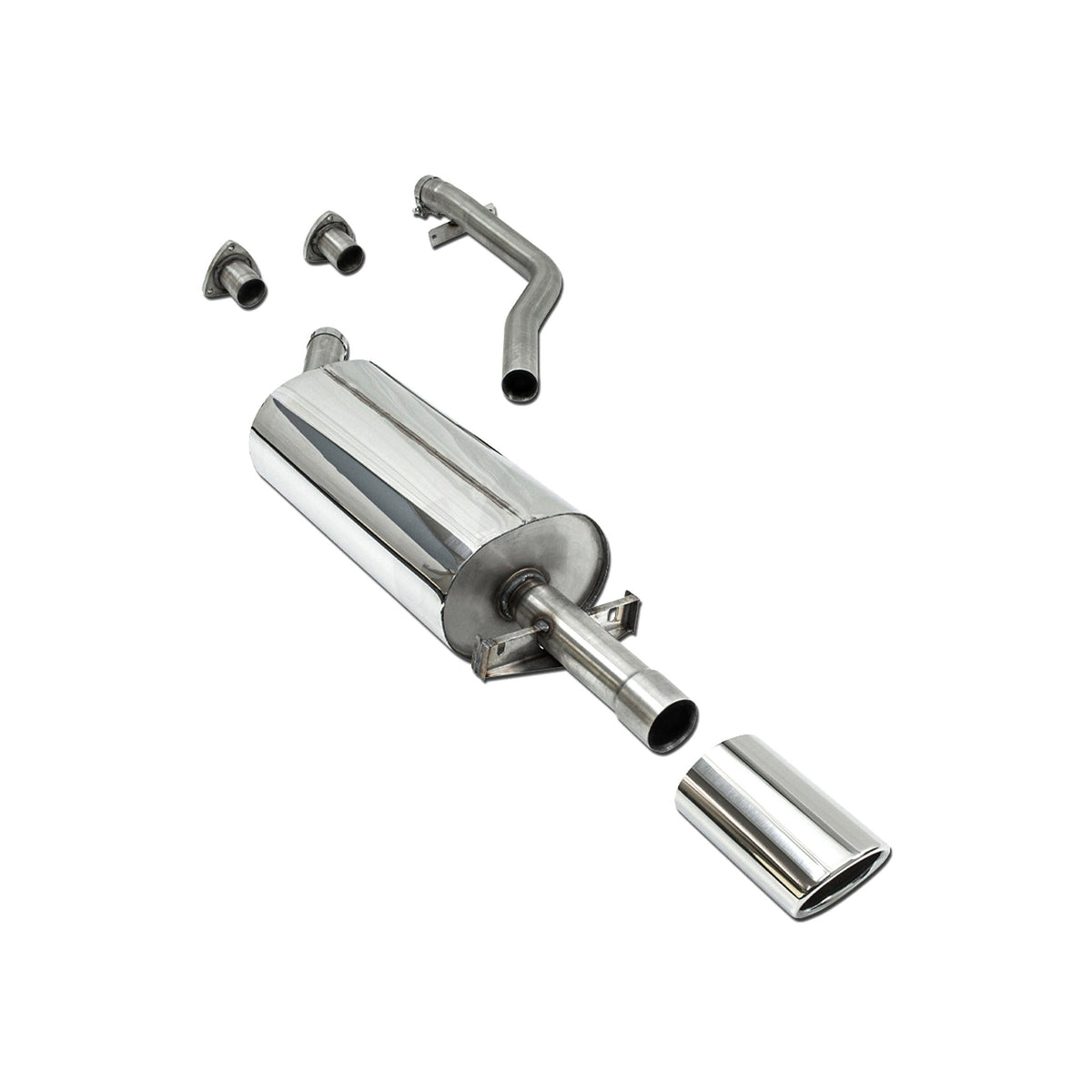 Sports rear silencer for - Porsche 944 2.7L M44-11 and M44-12 CARGRAPHIC N-GT