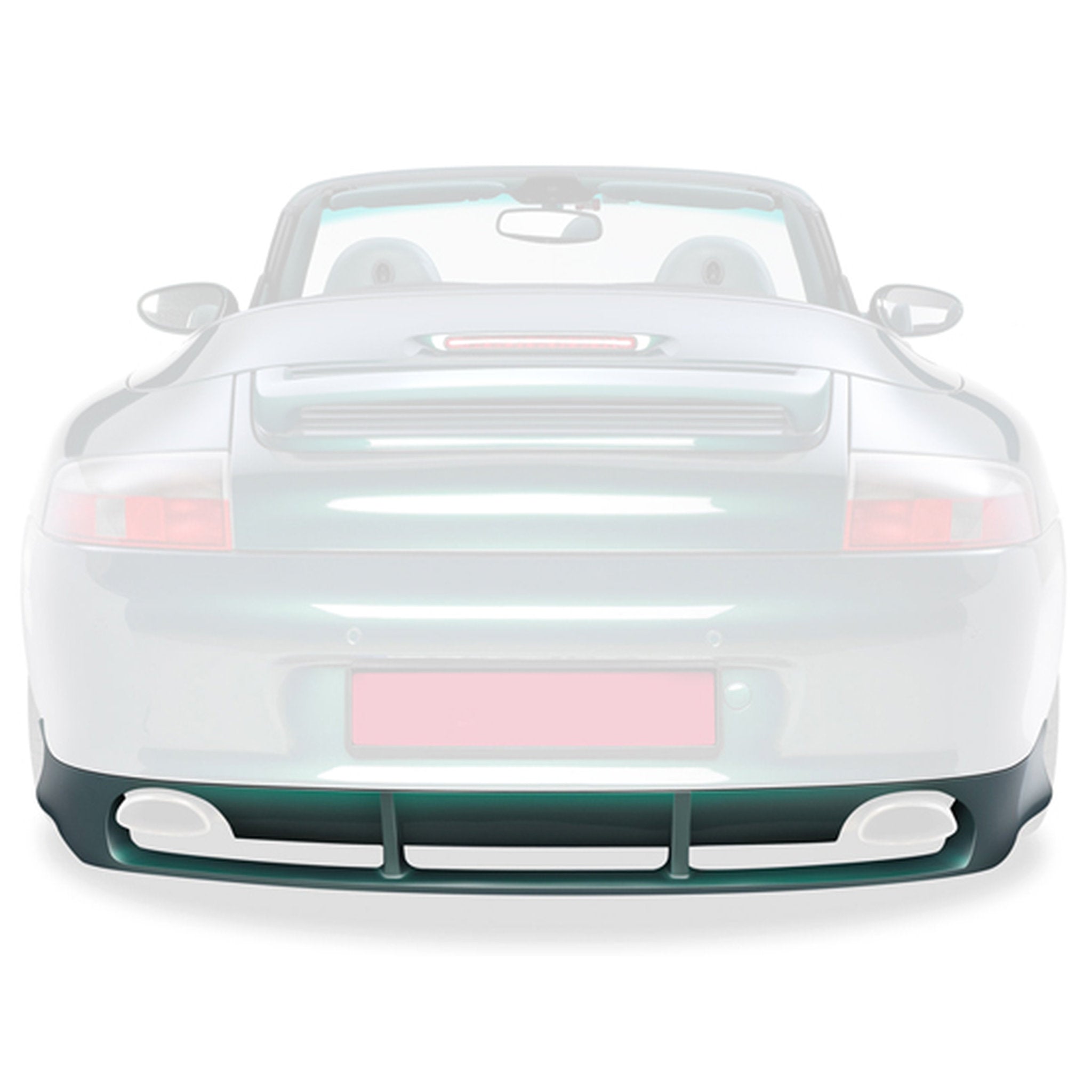 Stoßfängerschürze hinten. Porsche 911 (996) MK2 2002-2006
