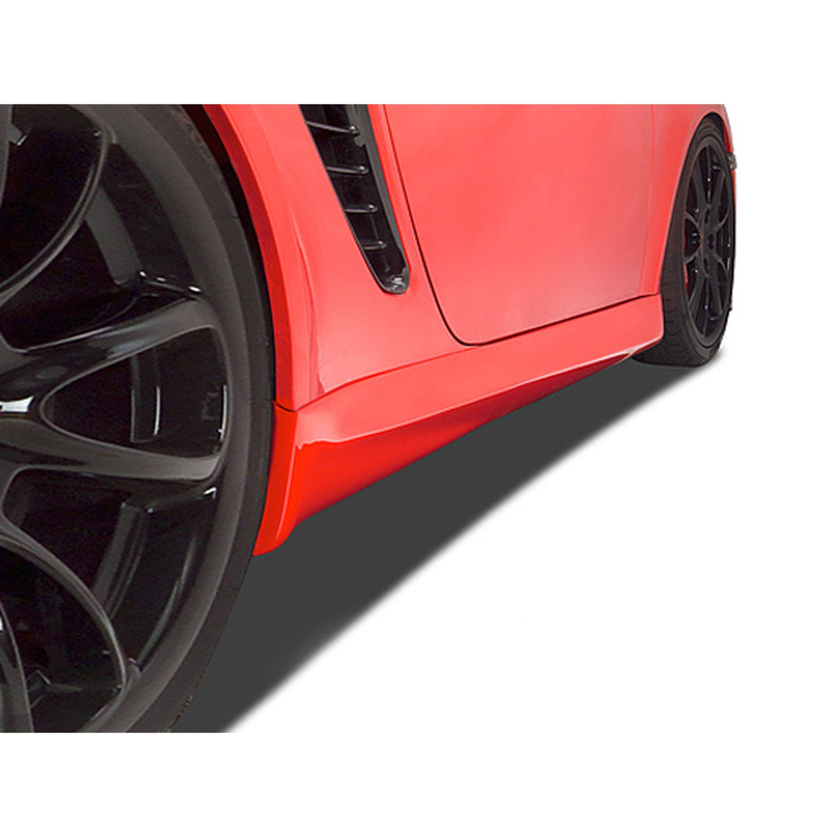 Side skirts installed – Porsche Boxster/Cayman