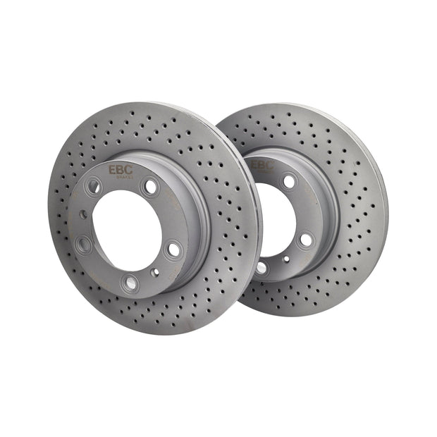 EBC Standard Bremsscheiben gebohrt vorn. Porsche Boxster / Cayman D1667D