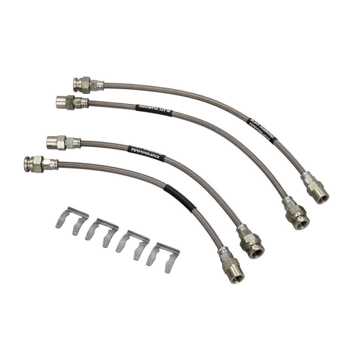 Black Diamond Braided Brake Lines | Porsche 911 (1973-89)