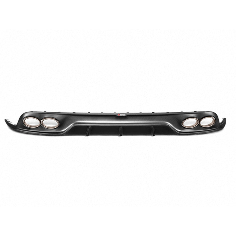 Akrapovic Carbon Fiber Rear Diffuser - Matte for Porsche 991.2 Turbo / Turbo S 2017–19