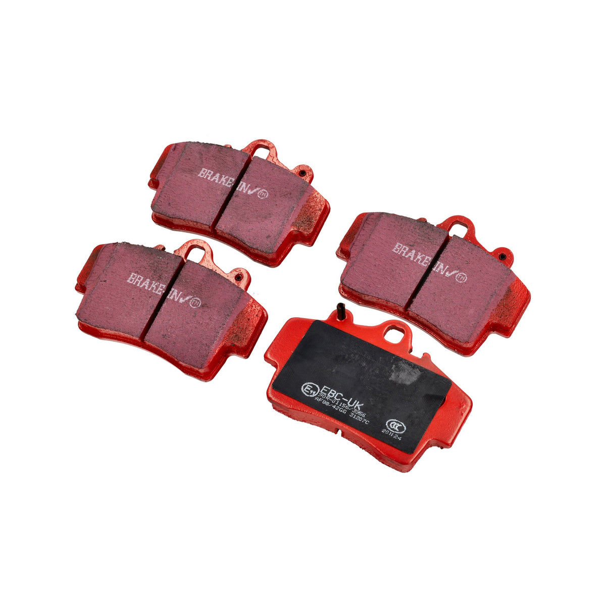 EBC RED Brake Pads 'Road' Rear. Porsche 996 / 997 / 986 Boxster / 987 Boxster / 987C Cayman