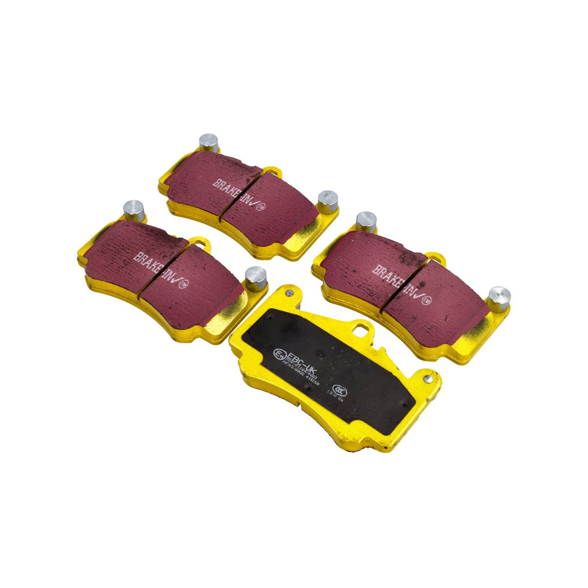 EBC Gelbe Bremsbeläge 'Fast Road' vorn. Porsche 996 Turbo / 996 GT3 / 997 C2S / 997 C4S
