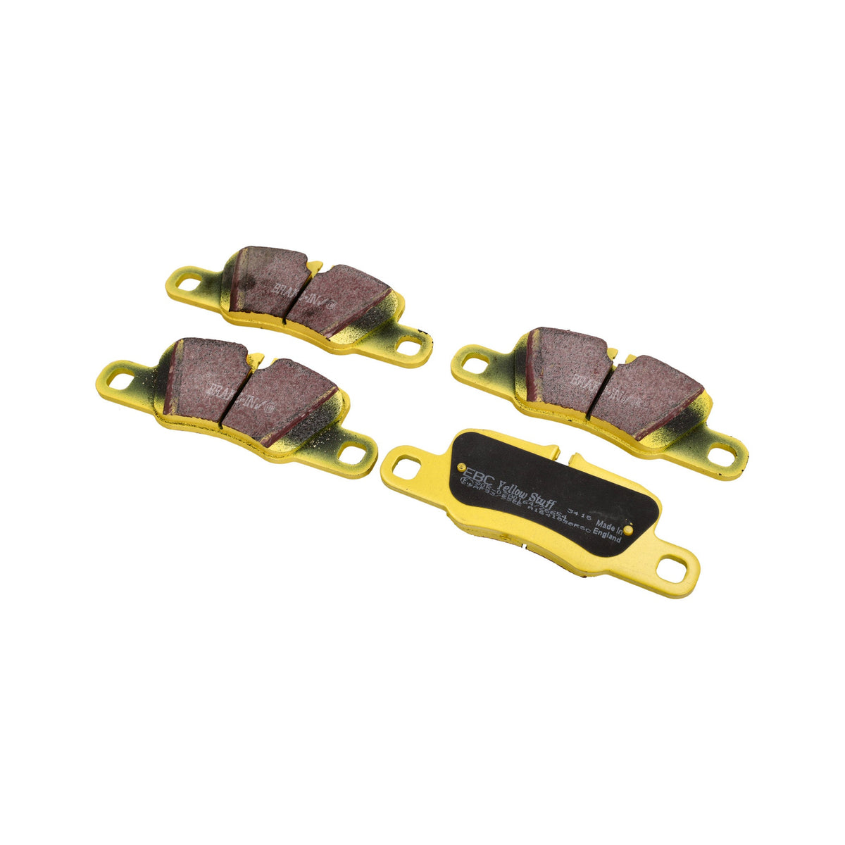 EBC YELLOW Bremsbeläge „Fast Road“ hinten. Porsche 970 / 971 / 976 Panamera / 991.1 S / GTS