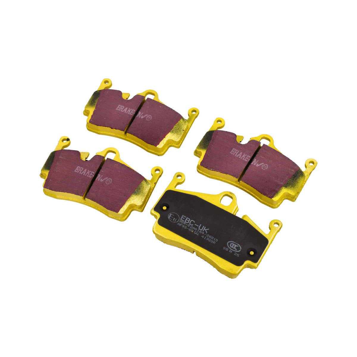 Rear Brake Pads Porsche 718 Boxster / Cayman (YELLOW Fast Road) – EBC