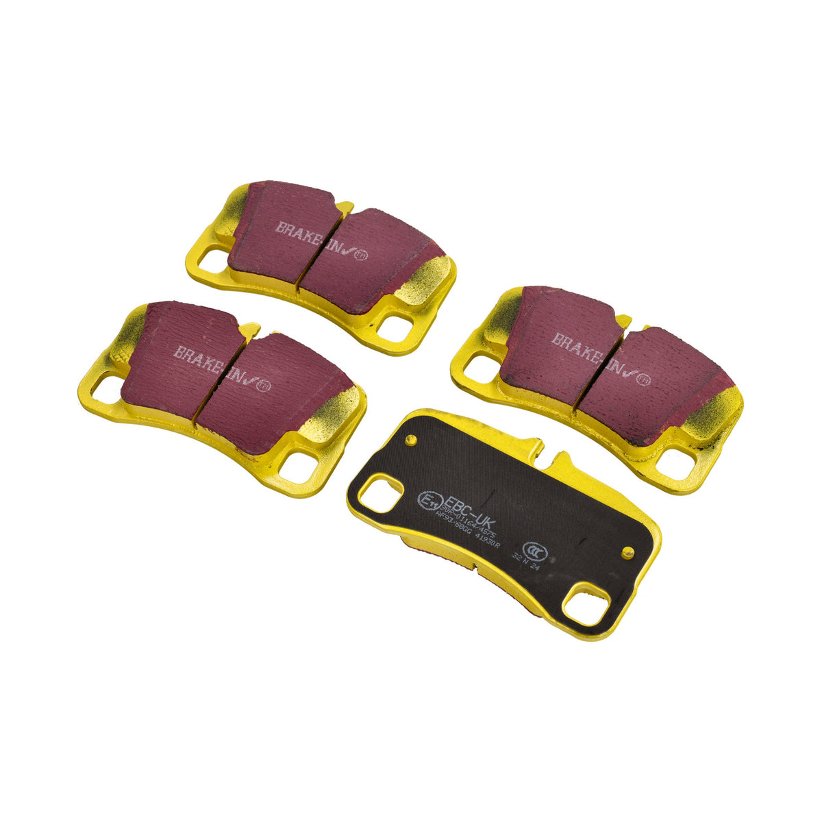 EBC YELLOWSTUFF 'Fast Road' Rear Brake Pads. Porsche 997 turbo / GT3 / 997.2 C2/C4