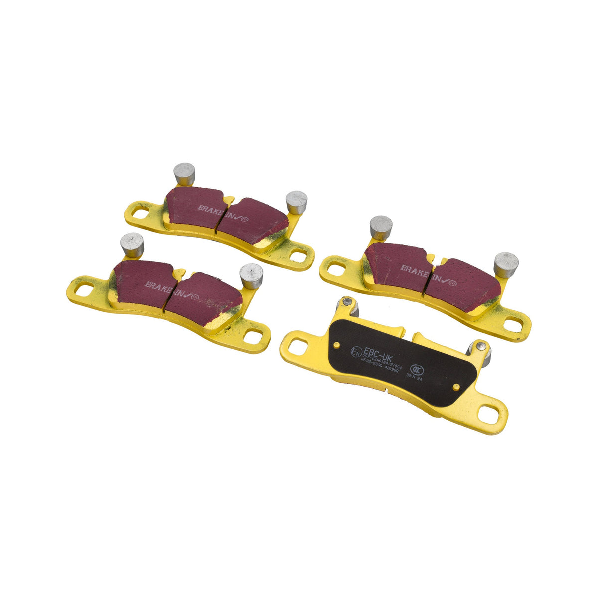 EBC Yellowstuff "Fast Road" rear brake pads. YA Cayenne / 991 C2 / C4 / 981 / 718