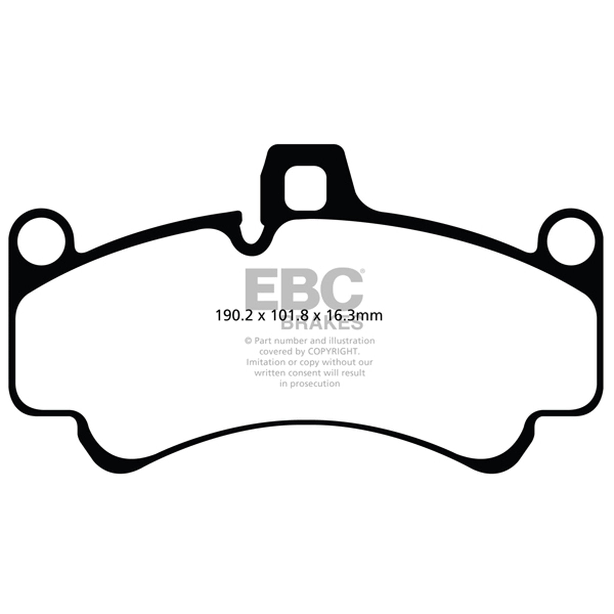 EBC RP-1 Racing Bremsbeläge Vorne. Porsche 996/997 (OE-Teilnr. 99635194800)