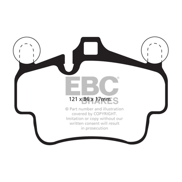 EBC RP-1 Racing Rear Brake Pads. Porsche 997 (OE Part Number 99735294901)