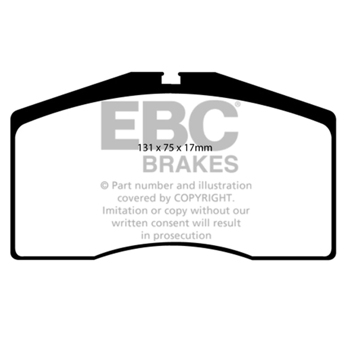 EBC RP-1 Racing Bremsbeläge Vorne | Porsche 968 | OEM / Erstausrüsterqualität