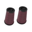 K&N Air Filter Set (2 pieces) 4.0 S/T & GT3 2021 >> Porsche 992