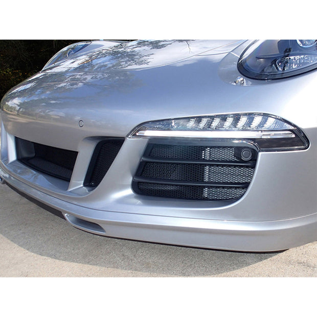 Frontstoßstangen-Drahtgitter-Grill-Satz, Schwarz. Porsche 991.2 2017>>
