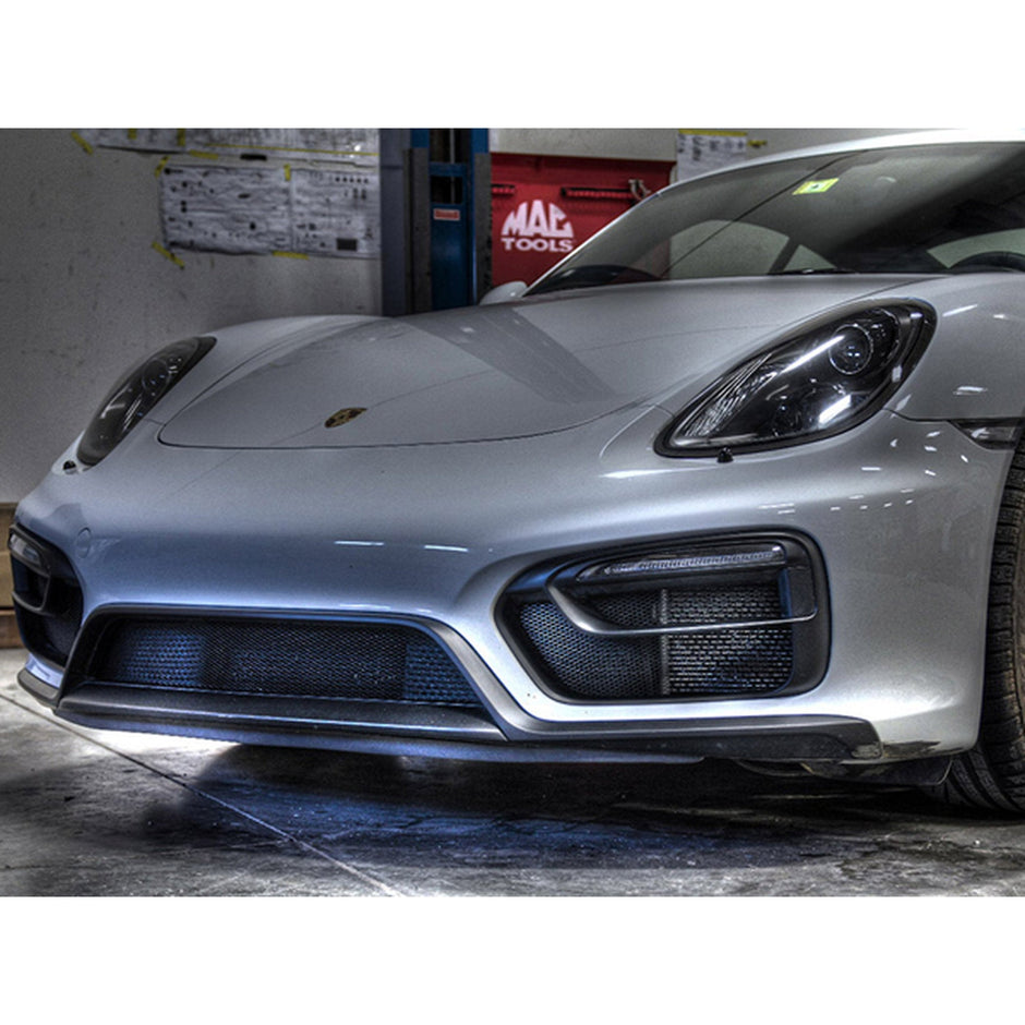 Frontstoßstangen-Drahtgitter-Grill-Set, Schwarz – OEM / Erstausrüsterqualität – Porsche 718 Boxster / Cayman