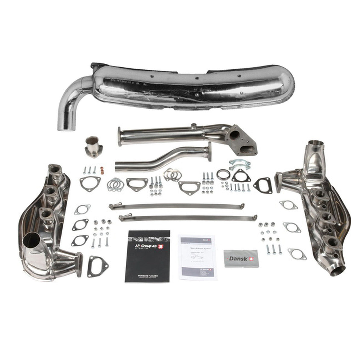 Auspuff-Kit Endschalldämpfer (1-In / 1-Out, 84 mm) | Porsche 911 2.7 – 3.0L | Dansk