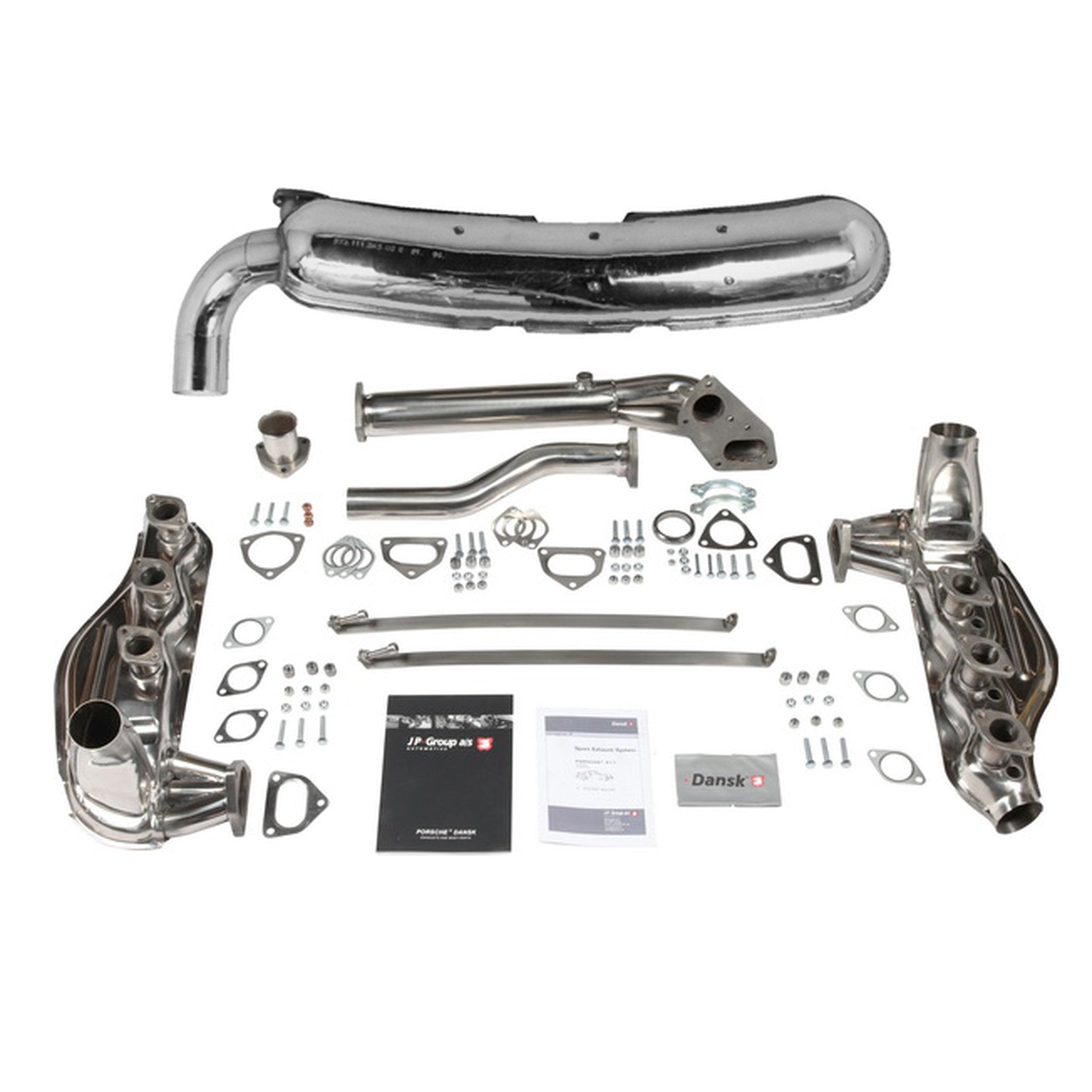 Auspuff-Kit Endschalldämpfer (1-In / 1-Out, 84 mm) | Porsche 911 2.7 – 3.0L | Dansk