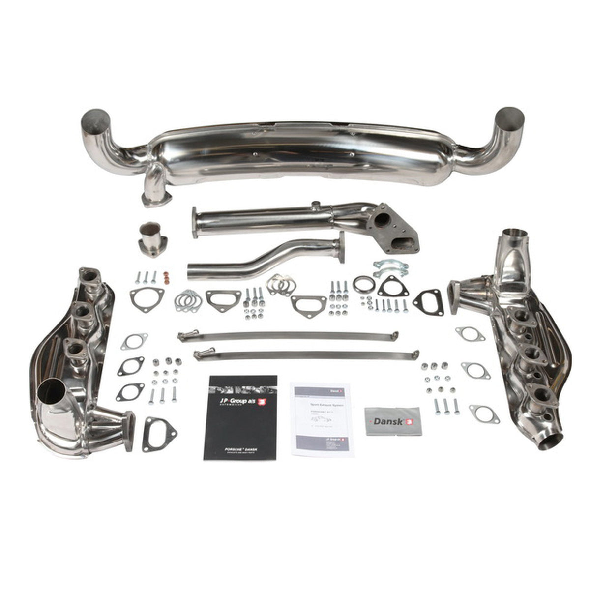 Auspuff-Kit Endschalldämpfer (1-In / 2-Out, 84 mm) | Porsche 911 2.7 – 3.0L | Dansk