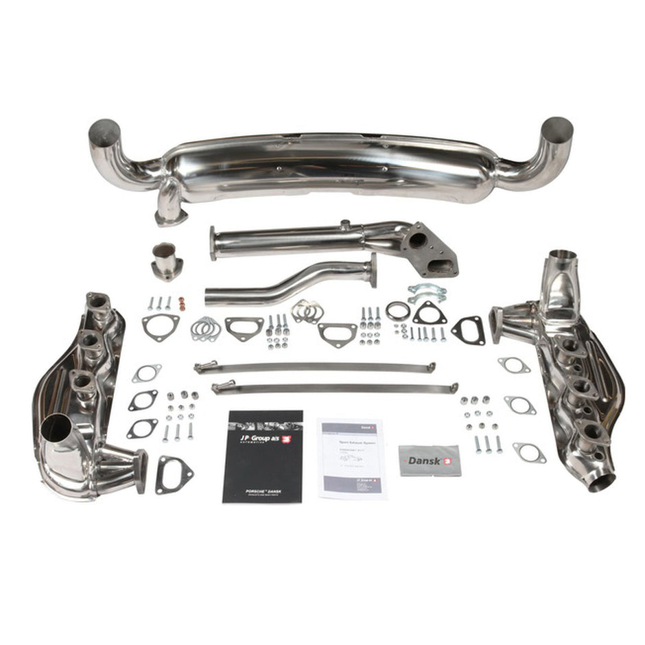 Auspuff-Kit Endschalldämpfer (1-In / 2-Out, 84 mm) | Porsche 911 2.7 – 3.0L | Dansk