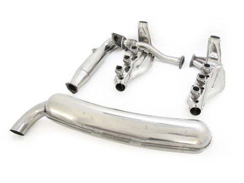 Exhaust &amp; Heat Exchanger Single Outlet System – Porsche 911 3.2L (1984–1989), BIG BORE 84mm Tailpipe