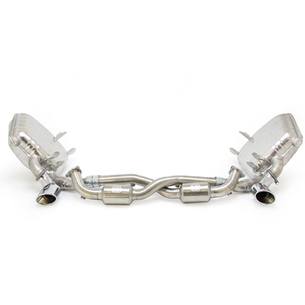 Sports exhaust system with catalytic converter and tailpipe set Porsche 996 3.4L