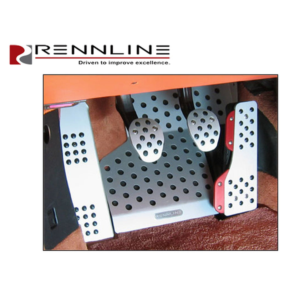 Rennline Aluminum Floorboard. Driver Side. Porsche 996 / 997 / Boxster / Cayman
