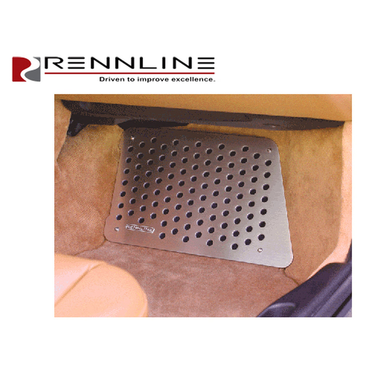 Aluminium Bodenplatte. Beifahrerseite. Porsche 996 / 997 / Boxster / Cayman