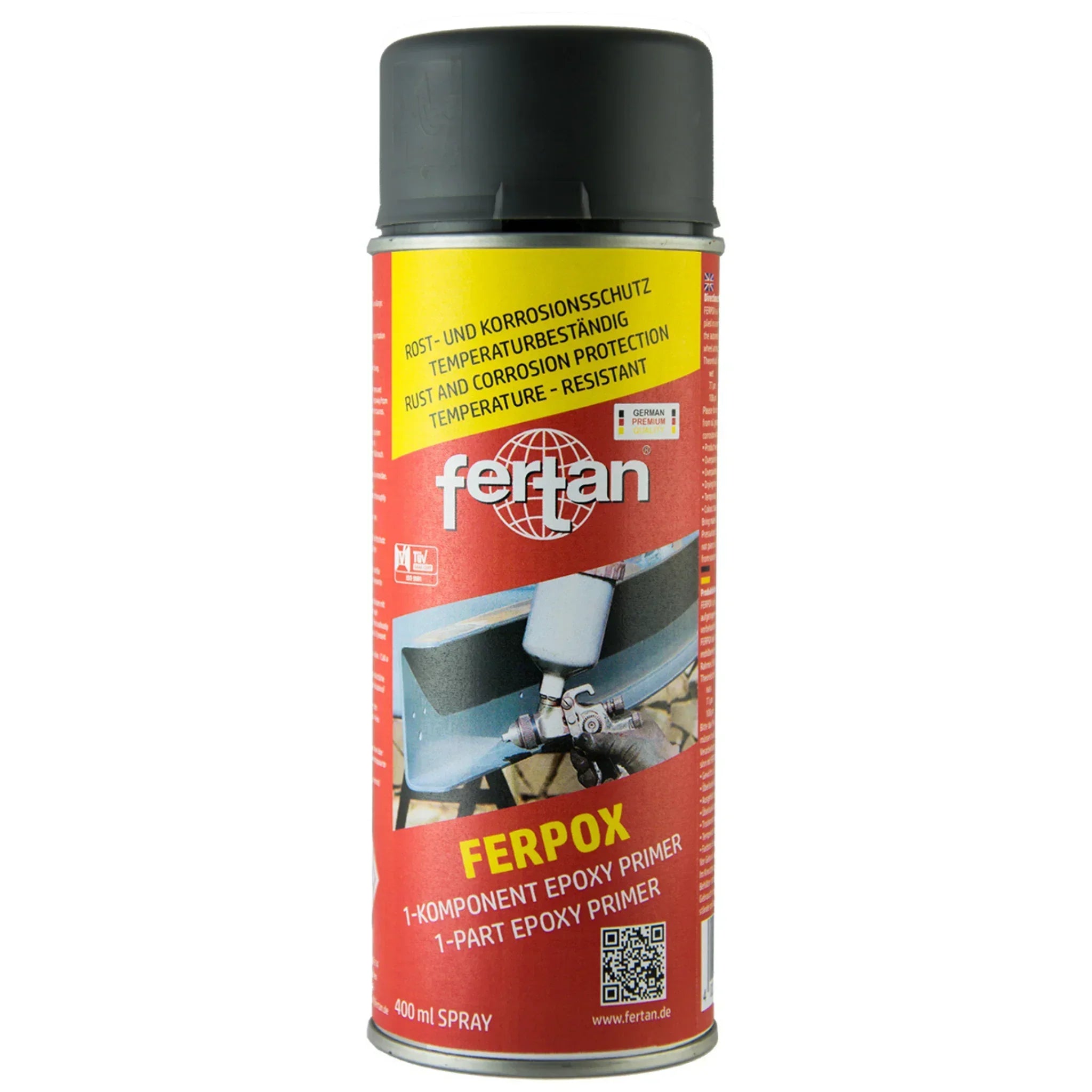FERTAN FERPOX 1K Epoxy Primer – Primer & Rust Protection (Black)