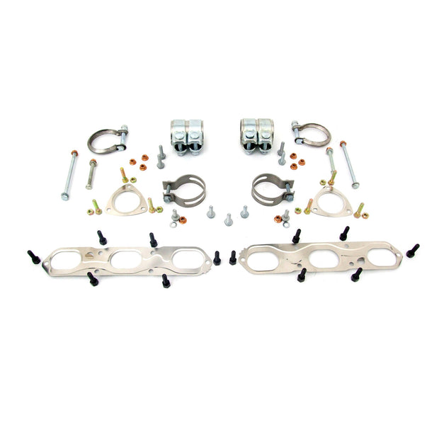 Complete exhaust mounting kit with titanium clamps. Porsche (911) 996 C2 / C4 / C4S