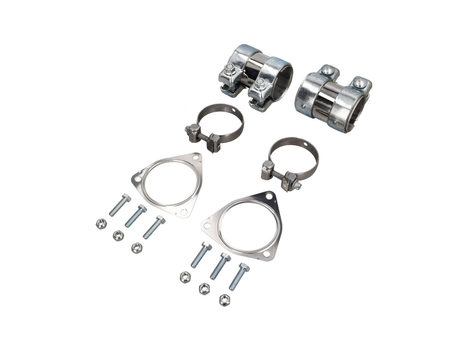 Exhaust Fitting Kit with Titanium Clamps. Porsche 991.1 Carrera 2012–2016