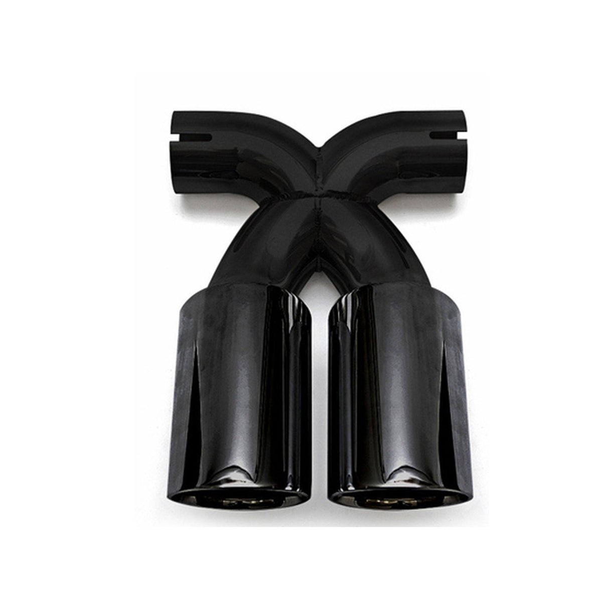 Auspuff Deluxe Dual Style Endrohr schwarz verchromt – Porsche Boxster/Cayman