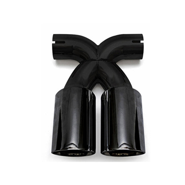 Auspuff Deluxe Dual Style Endrohr schwarz verchromt – Porsche Boxster/Cayman