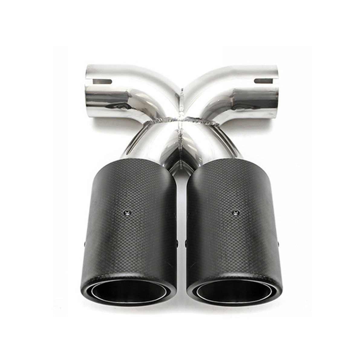 Deluxe Exhaust Dual Style Carbon Fiber Tail Pipe - Porsche Boxster/Cayman