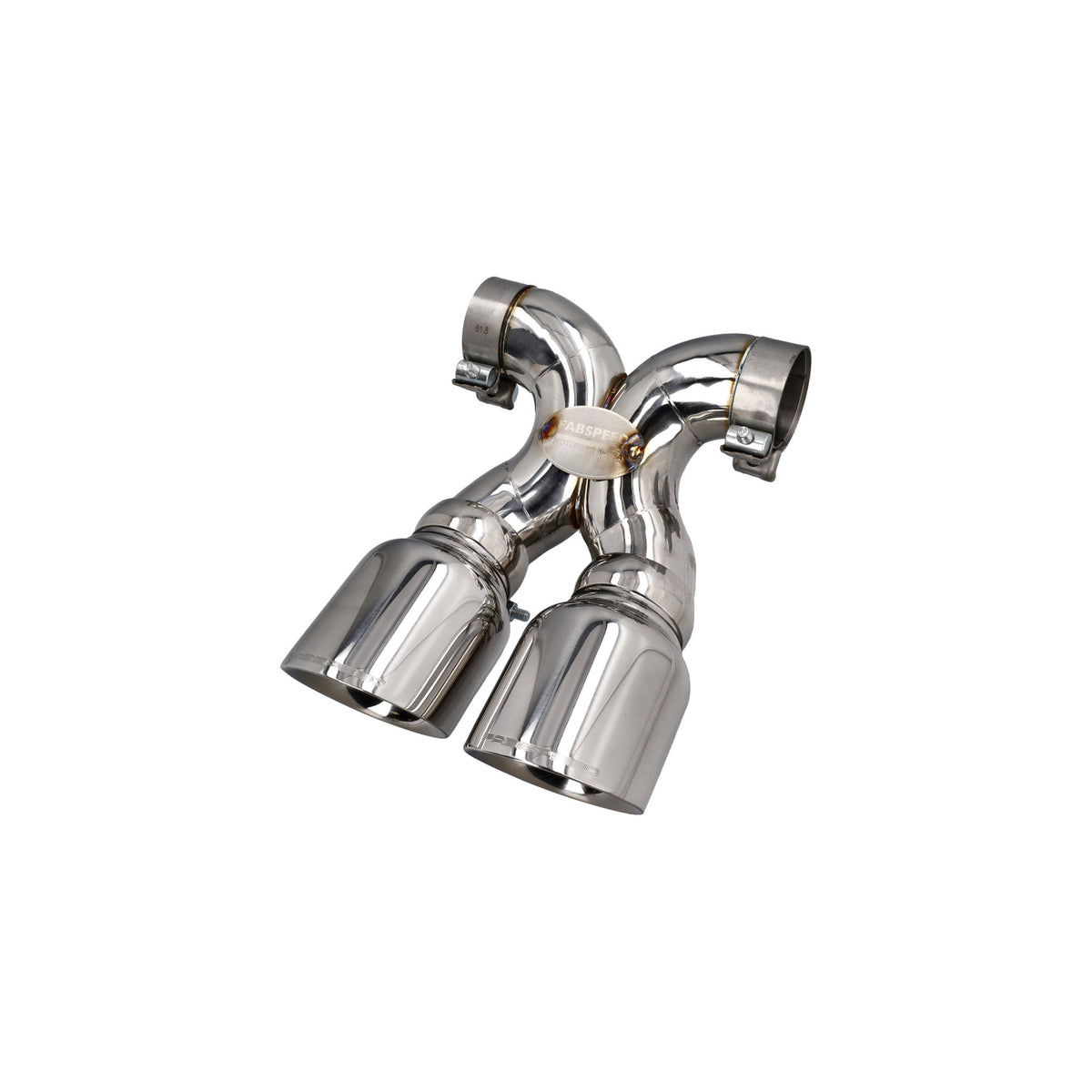Exhaust Deluxe Dual Style Tailpipe Polished Chrome - Porsche Boxster/Cayman