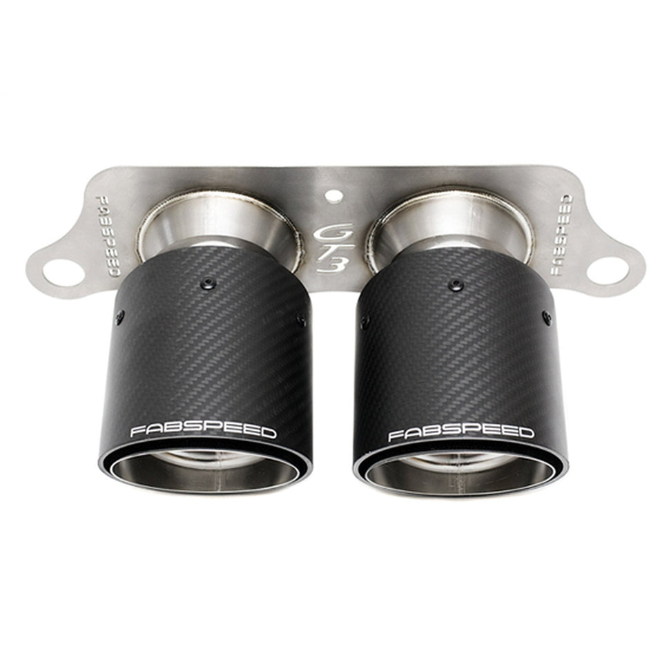 Deluxe Dual Style Tips – Karbonfaser. Porsche 991.2 GT3 / GT3RS