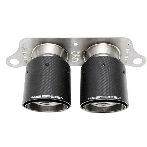 Deluxe Dual Style Tips – Karbonfaser. Porsche 991.2 GT3 / GT3RS