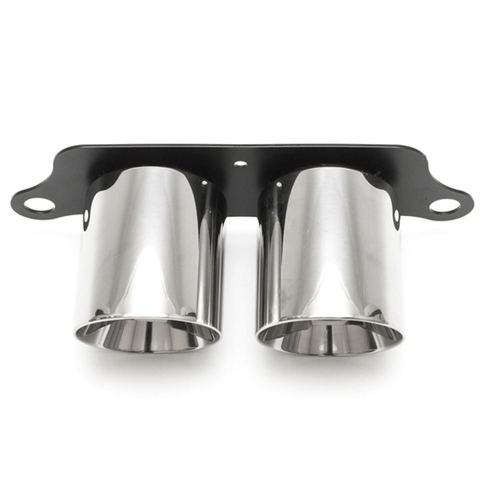 Deluxe Dual Style Tips - Polished Chrome. Porsche 991.2 GT3 / GT3RS