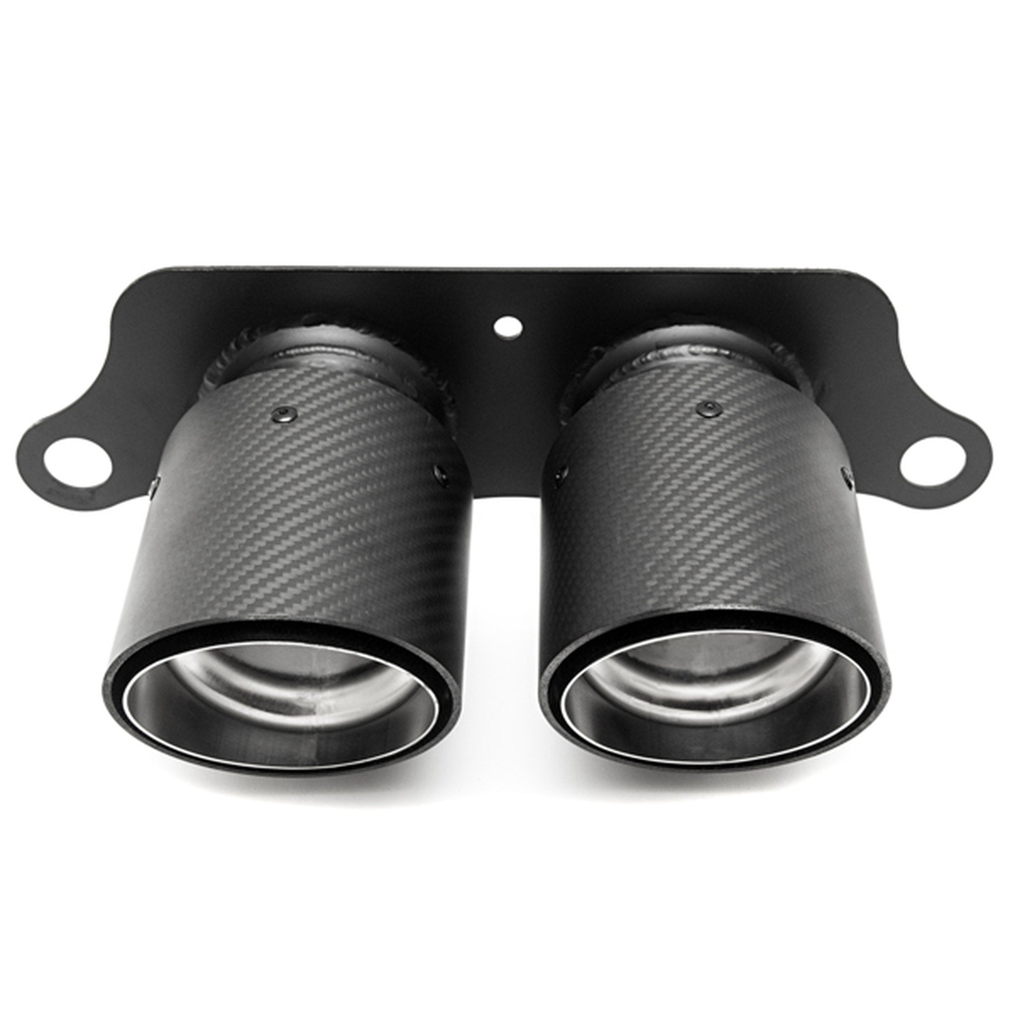 Exhaust Deluxe Dual Style Tips CARBON FIBER. Porsche 991 GT3