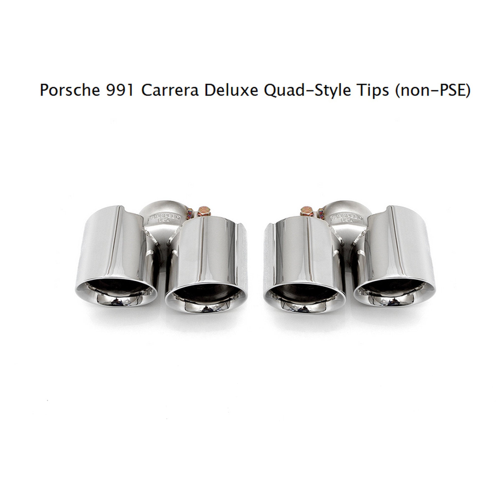 Auspuff Deluxe Quad-Style Endrohre (nicht-PSE). Porsche 991 (911) Carrera 2012>>