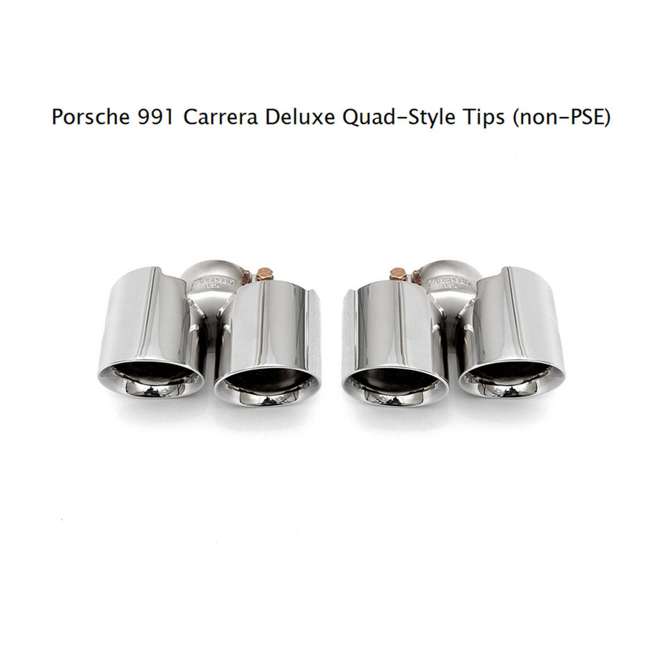Auspuff Deluxe Quad-Style Endrohre (nicht-PSE). Porsche 991 (911) Carrera 2012>>