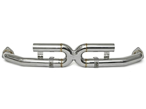 Exhaust Center Silencer Bypass X-Pipe. Porsche 997.2 Carrera 2009-2012