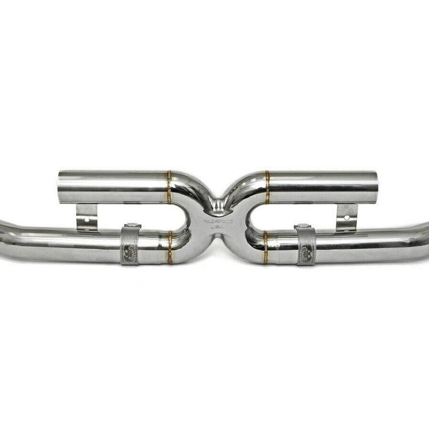 Exhaust Center Silencer Bypass X-Pipe. Porsche 997.2 Carrera 2009-2012