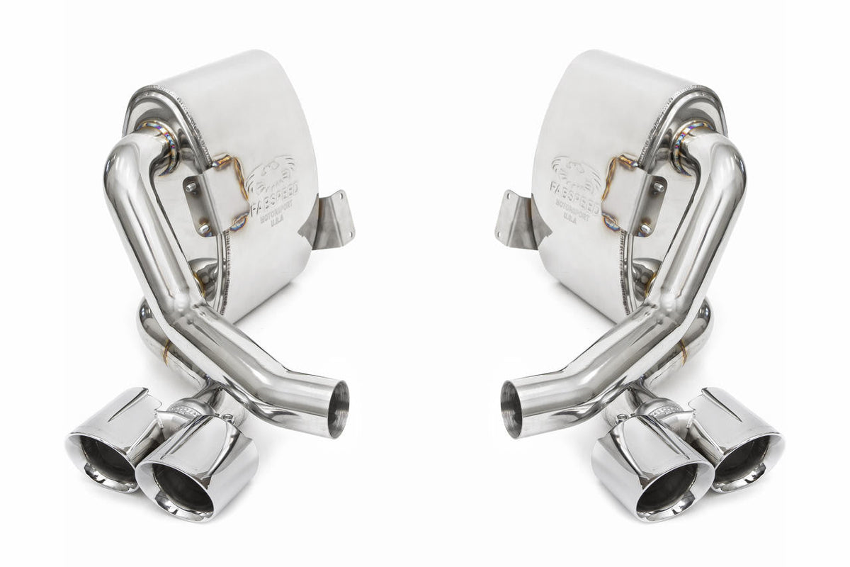 Fabspeed Maxflo Performance Side Muffler Bypass Pipes. Porsche 997.2 Carrera (2009-2012)