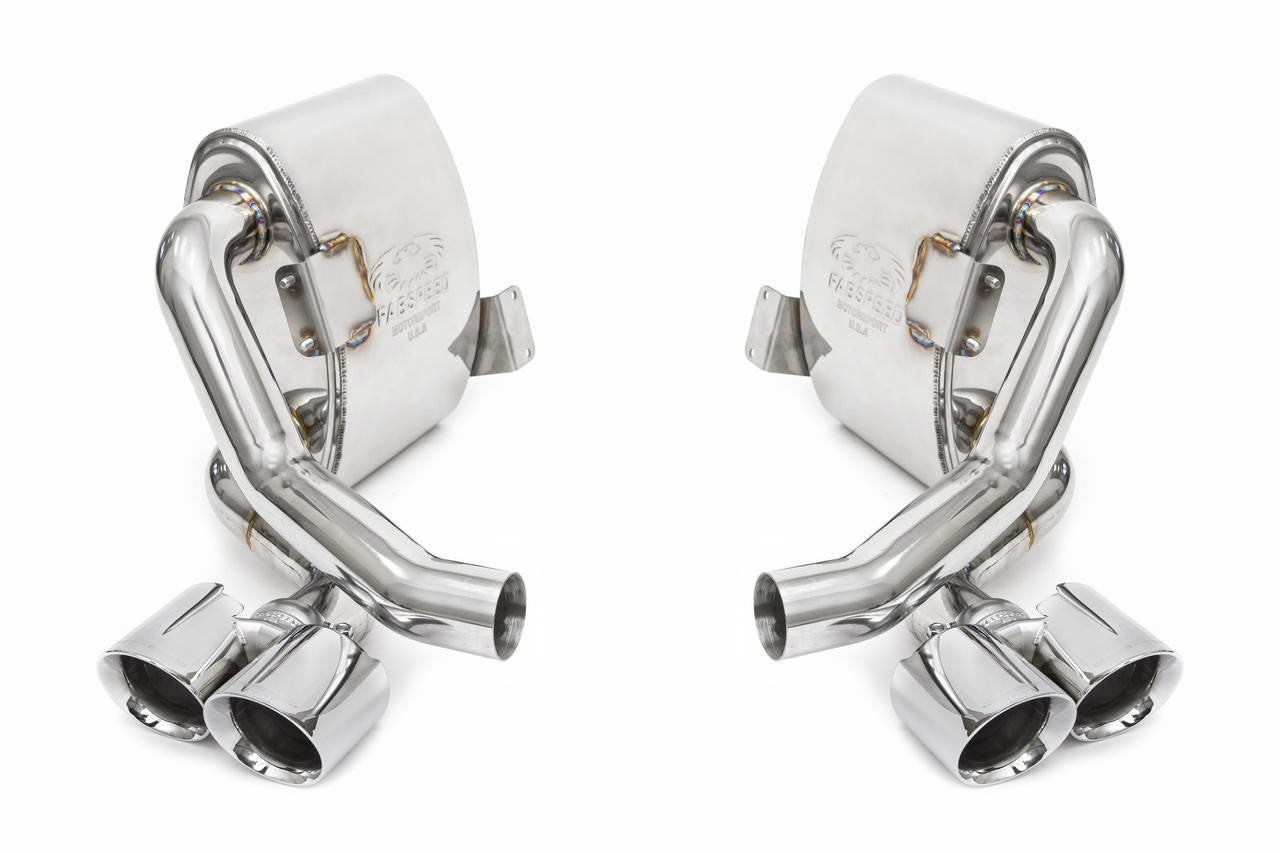 Fabspeed Maxflo Performance Side Muffler Bypass Pipes. Porsche 997.2 Carrera (2009-2012)
