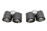 Exhaust Deluxe Quad-Style Tailpipes, Carbon Fiber. Porsche 997.2 Carrera