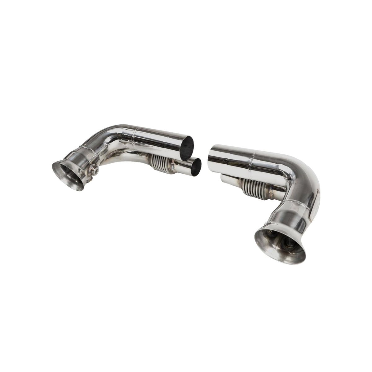 Exhaust Silencer/Muffler Bypass Pipes WITHOUT VALVE. Porsche 997 GT3