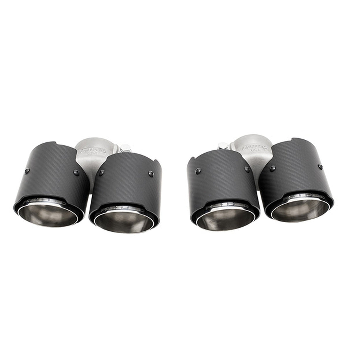 Exhaust Deluxe Quad-Style Tailpipe Carbon Fiber. Porsche 997.1 Carrera S